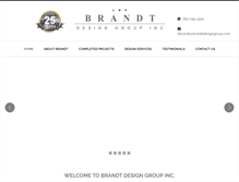 Tablet Screenshot of brandtdesigngroup.com